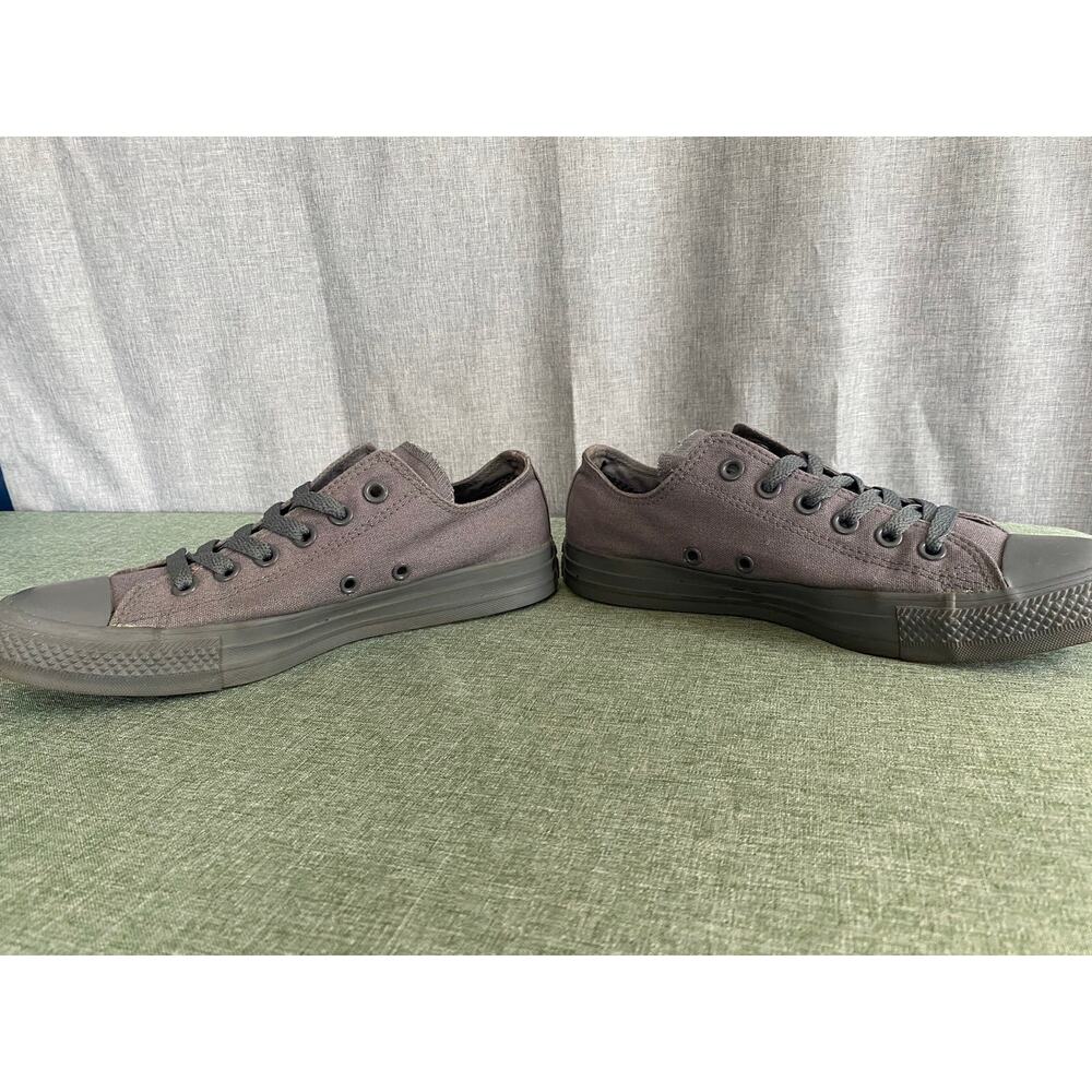 Converse All Star Chuck Taylor Low Top Charcoal Dark Grey Shoes Mens 6 Womens 8 - Picture 6 of 9